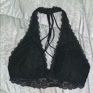 Hollister Black, Lace, Halter Bralette